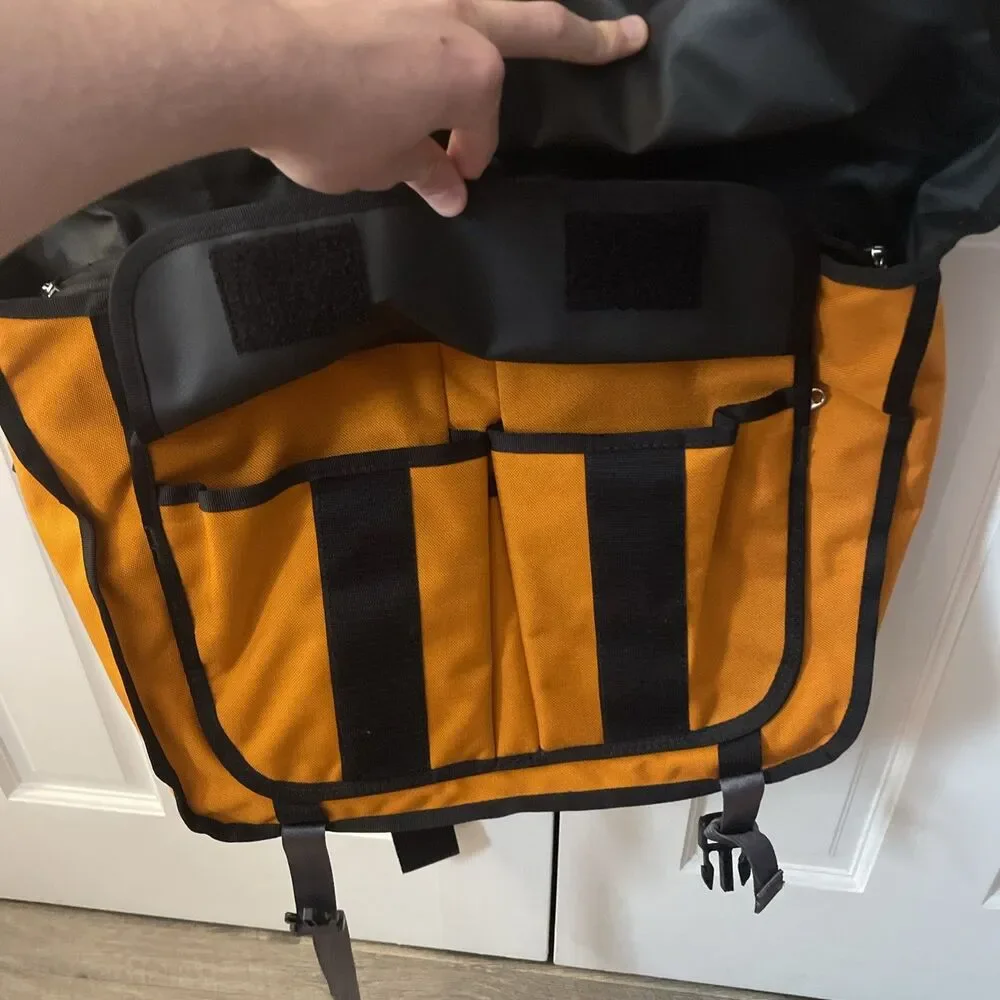 Chrome Industries Messenger Bag Orange Grey Reflective Classic Bike Sling